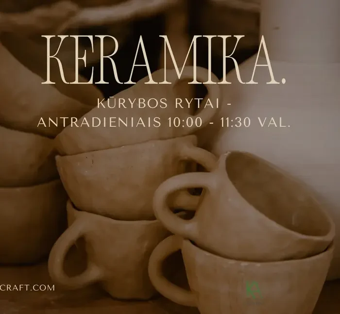 keramikos pamokos rytais