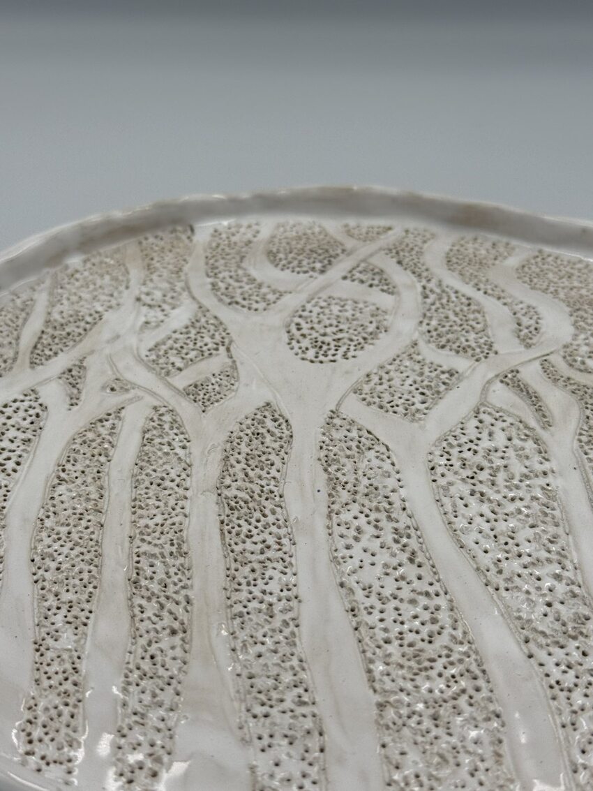 Keraminė lėkštė Medžiai 2 keramine-balta-lekste-medziai